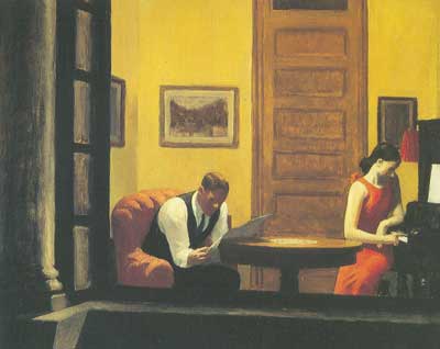 Edward Hopper, Room in New York Fine Art Reproduction Oil Painting
